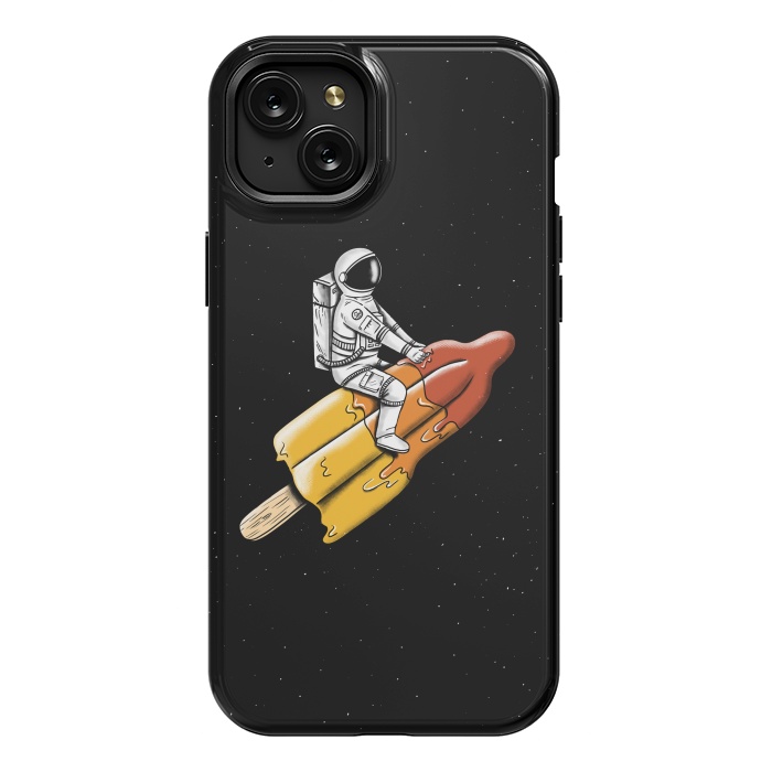 iPhone 15 Plus StrongFit Astronaut Melted Rocket by Coffee Man