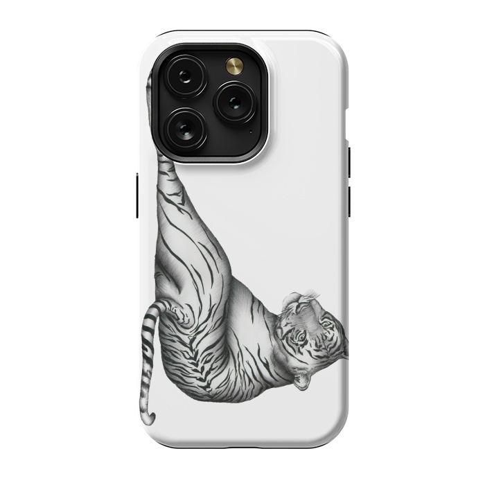 iPhone 15 Pro StrongFit The Hunter | Tiger by ECMazur 