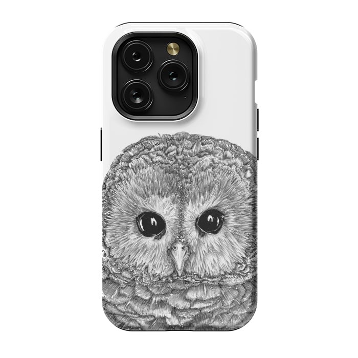 iPhone 15 Pro StrongFit Tiny Owl by ECMazur 