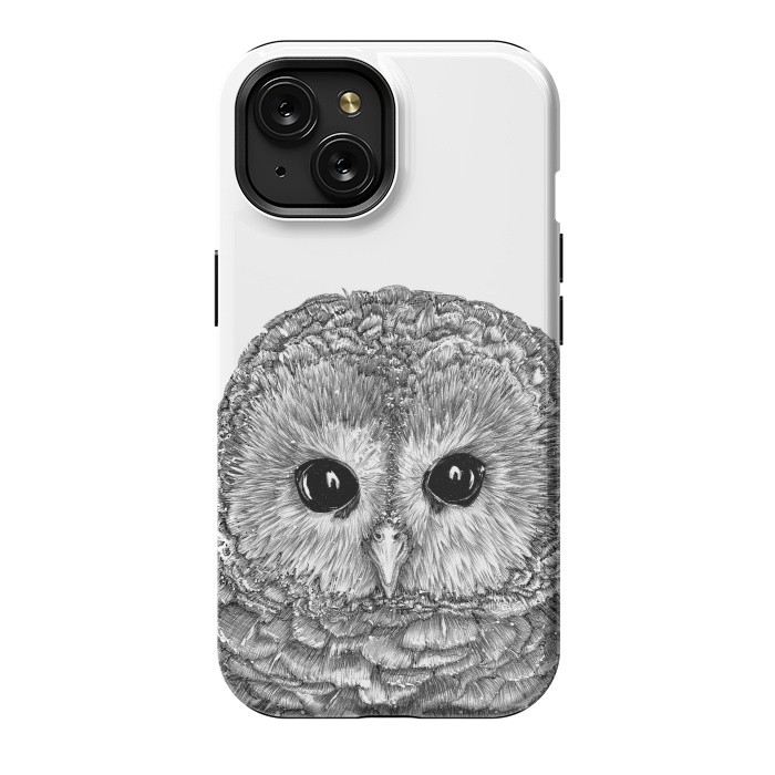 iPhone 15 StrongFit Tiny Owl by ECMazur 
