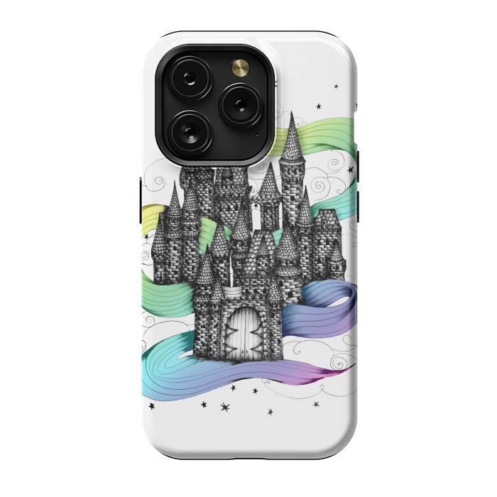 iPhone 15 Pro StrongFit Super Magic Rainbow Dream Castle by ECMazur 