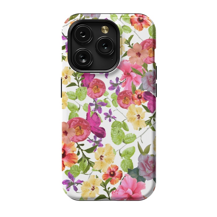 iPhone 15 Pro StrongFit Zariya Flower Garden by Zala Farah
