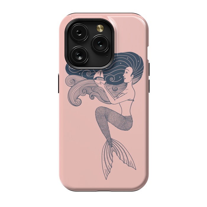 iPhone 15 Pro StrongFit Mermaid Rose by Coffee Man