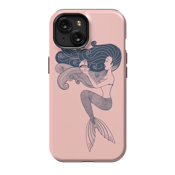 iPhone 15 StrongFit Mermaid Rose by Coffee Man