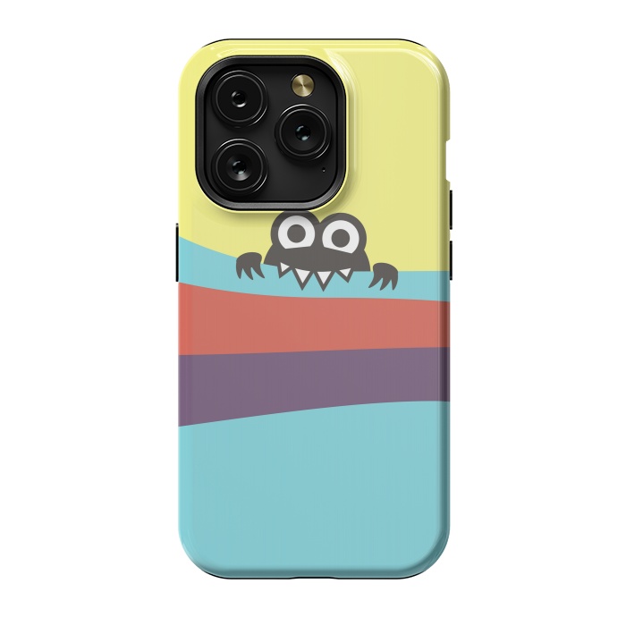 iPhone 15 Pro StrongFit Cute Bug Bites Yummy Colorful Stripes by Boriana Giormova