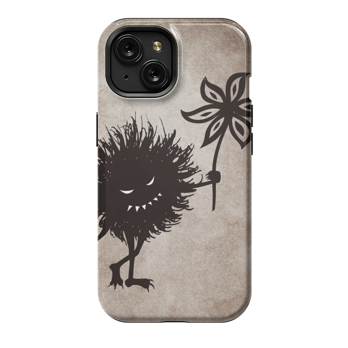 iPhone 15 StrongFit Evil Bug Gives Flower by Boriana Giormova