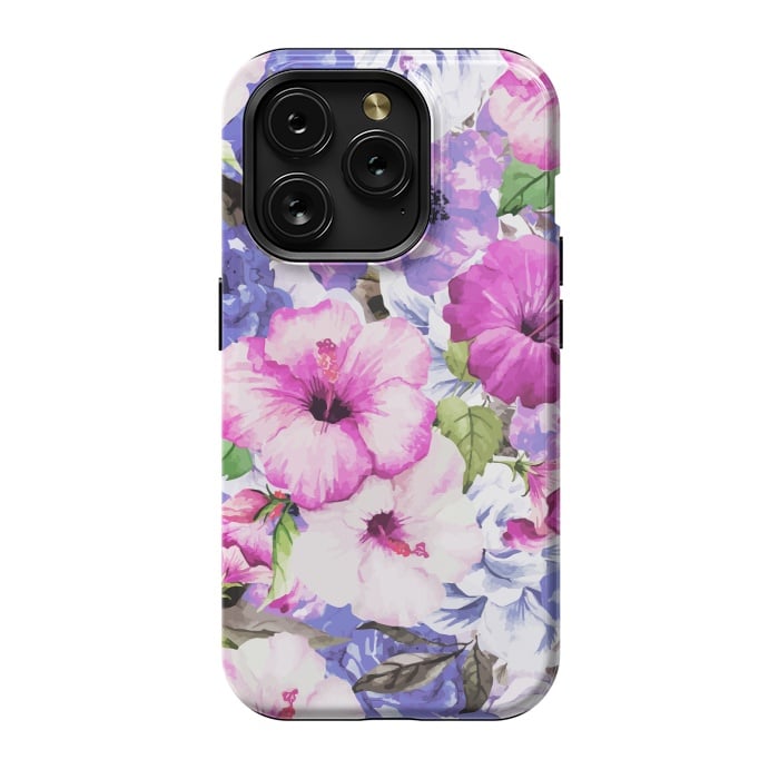 iPhone 15 Pro StrongFit Purple Blossom by Uma Prabhakar Gokhale