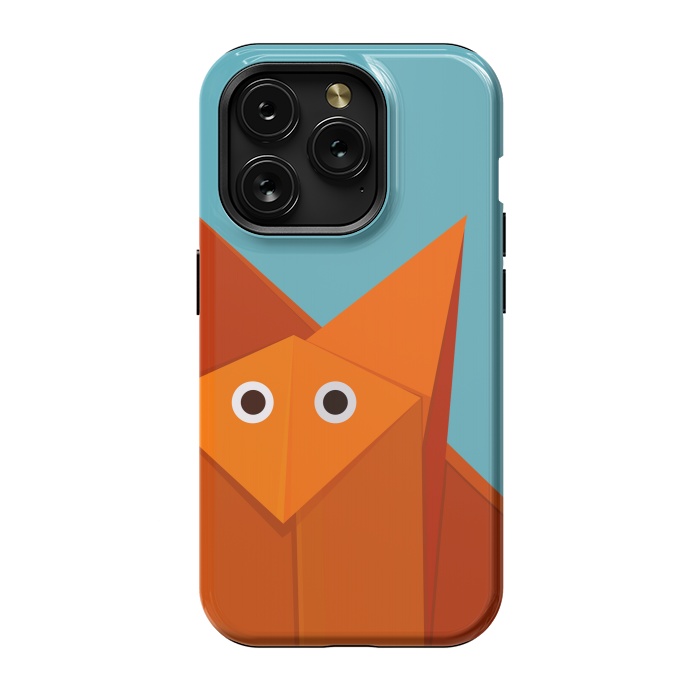 iPhone 15 Pro StrongFit Cute Origami Fox by Boriana Giormova