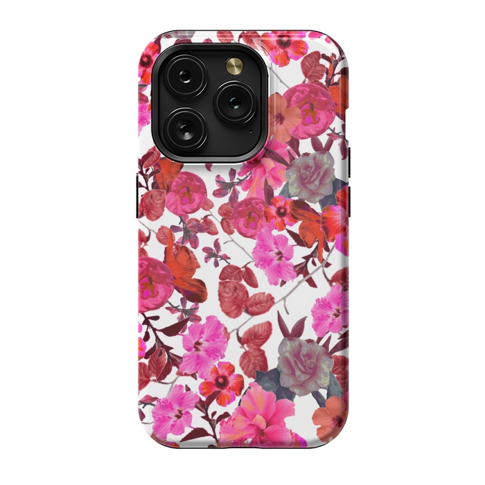 iPhone 15 Pro StrongFit Zariya Flower Garden (Pink) by Zala Farah