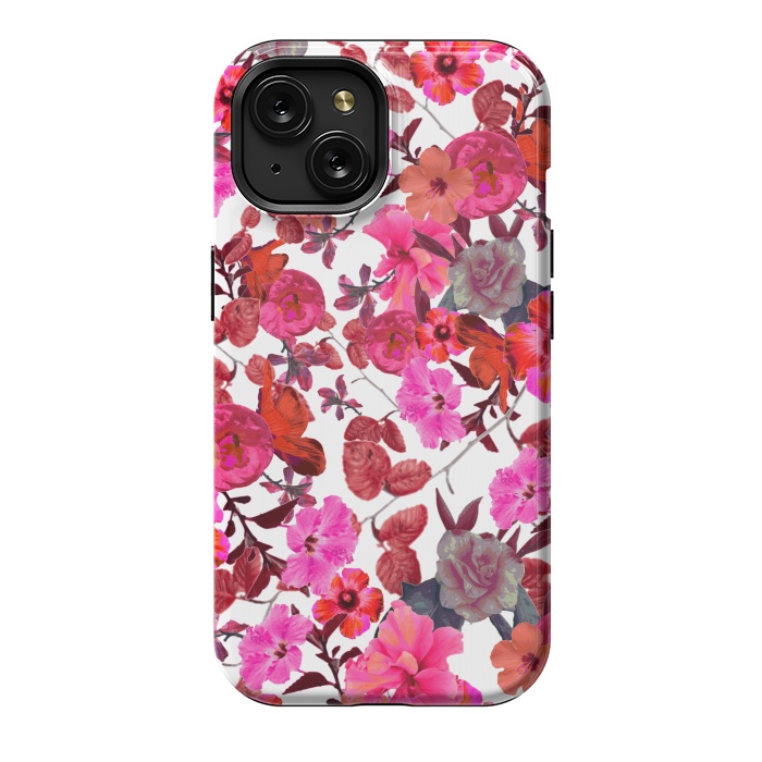 iPhone 15 StrongFit Zariya Flower Garden (Pink) by Zala Farah