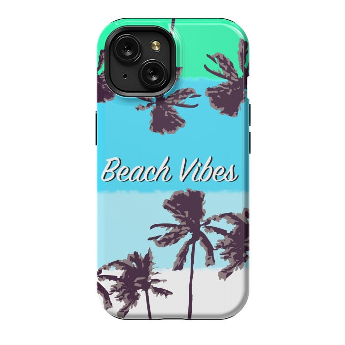 iPhone 15 StrongFit Beach Vibes blue by MUKTA LATA BARUA