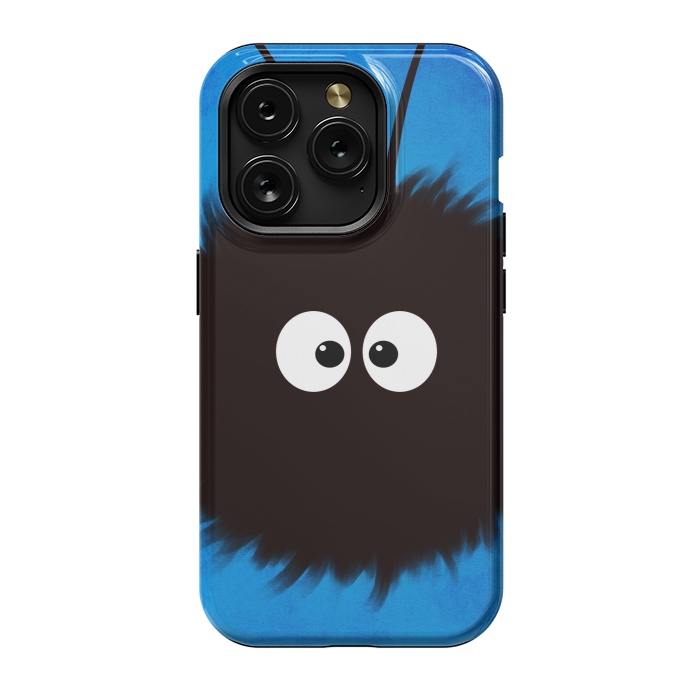 iPhone 15 Pro StrongFit Blue Cute Dazzled Bug Character by Boriana Giormova