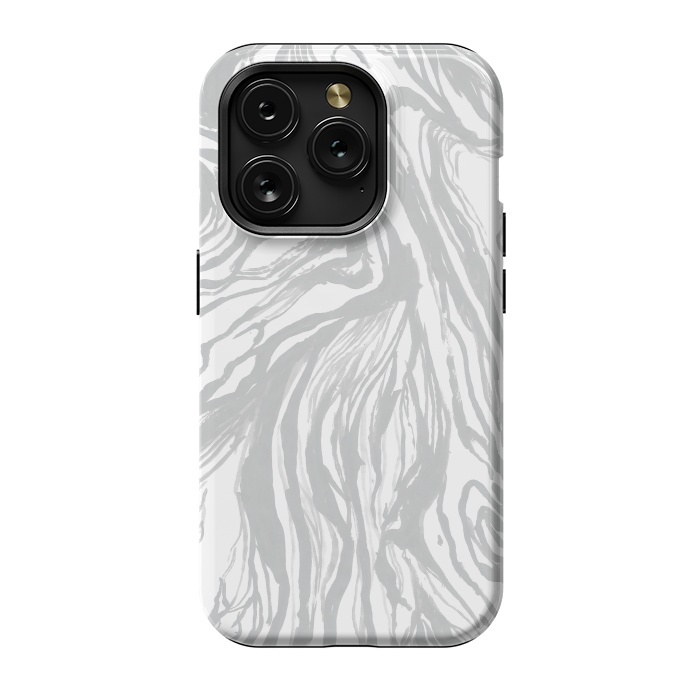 iPhone 15 Pro StrongFit Gray Marble by Caitlin Workman