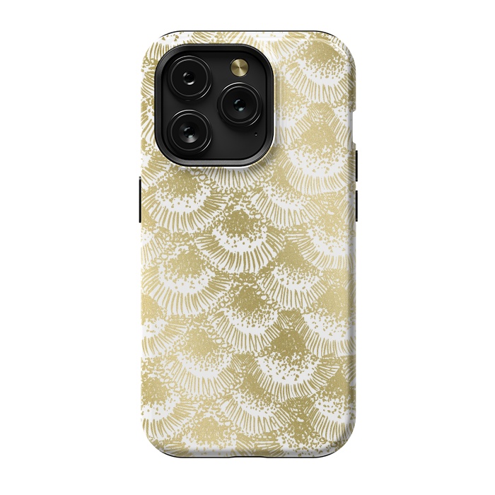 iPhone 15 Pro StrongFit Organic Burst Gold by Caitlin Workman