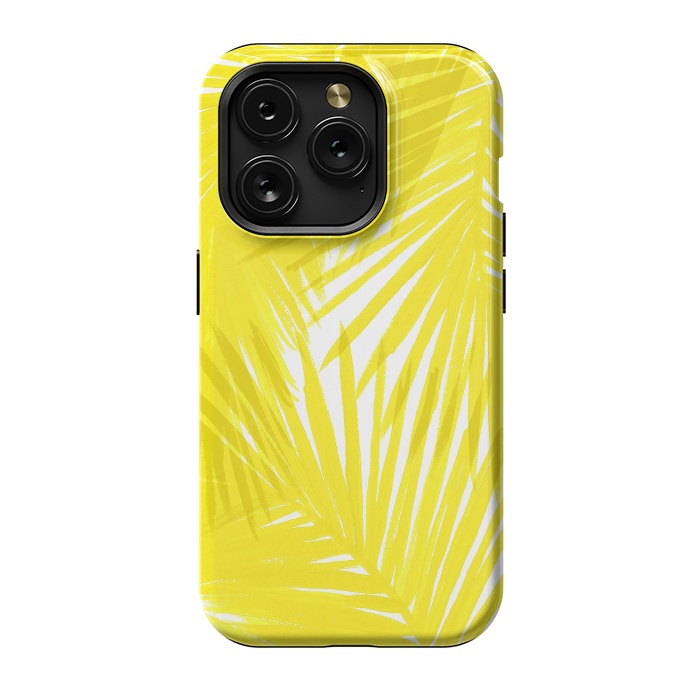 iPhone 15 Pro StrongFit Yellow Palms by Caitlin Workman