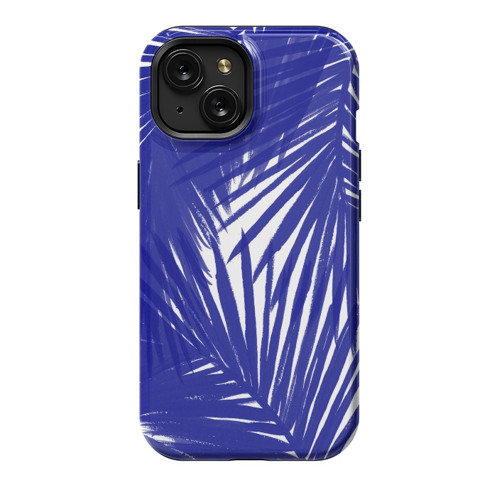 iPhone 15 StrongFit Palms Royal by Caitlin Workman