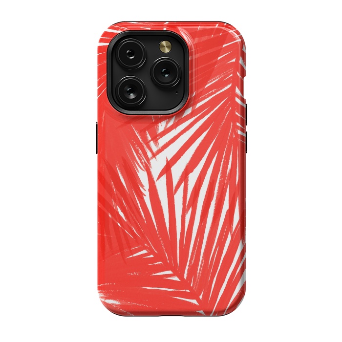 iPhone 15 Pro StrongFit Red Palms by Caitlin Workman