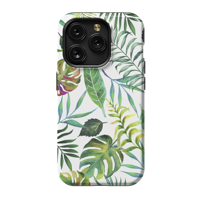 iPhone 15 Pro StrongFit Tropical Flora by Uma Prabhakar Gokhale