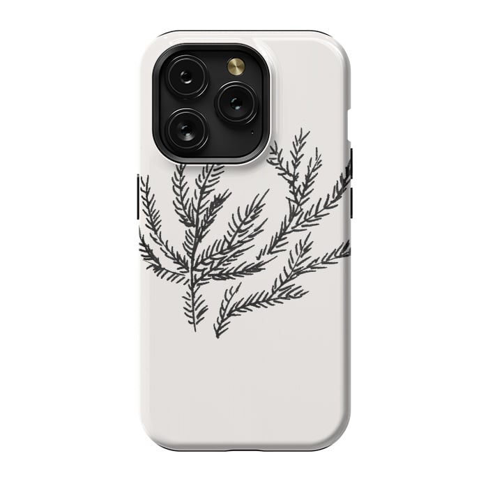 iPhone 15 Pro StrongFit Summer Coral Fern by Caitlin Workman