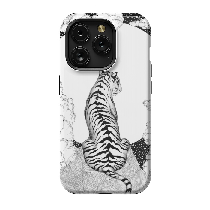 iPhone 15 Pro StrongFit Tiger Moon by ECMazur 