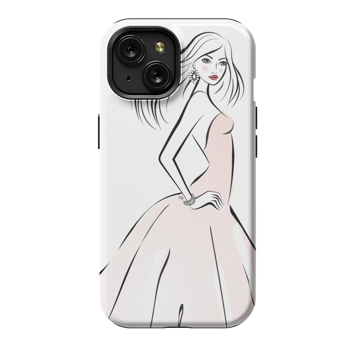 iPhone 15 StrongFit Elegant woman bride by Martina