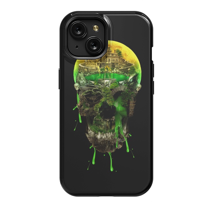 iPhone 15 StrongFit Haunted Skull by Riza Peker