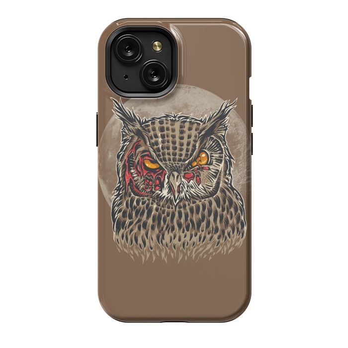 iPhone 15 StrongFit Zombie Owl by Branko Ricov