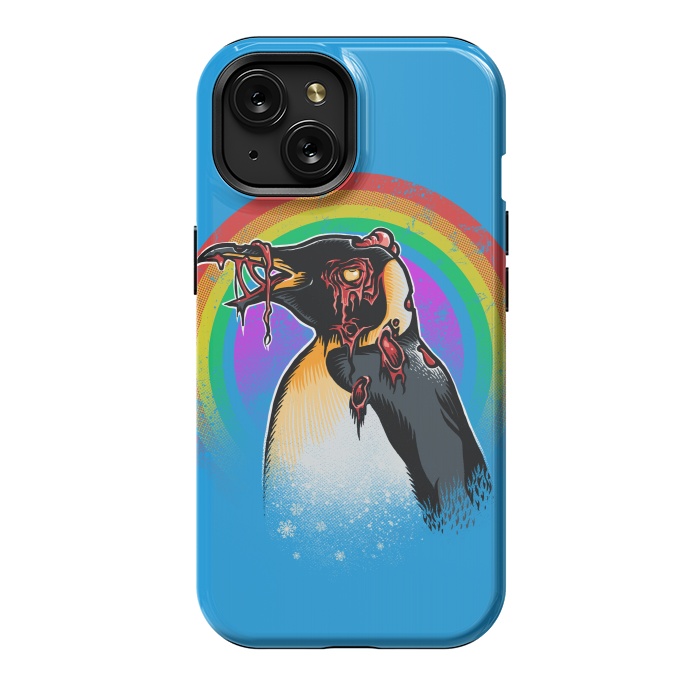 iPhone 15 StrongFit Zombie Penguin by Branko Ricov