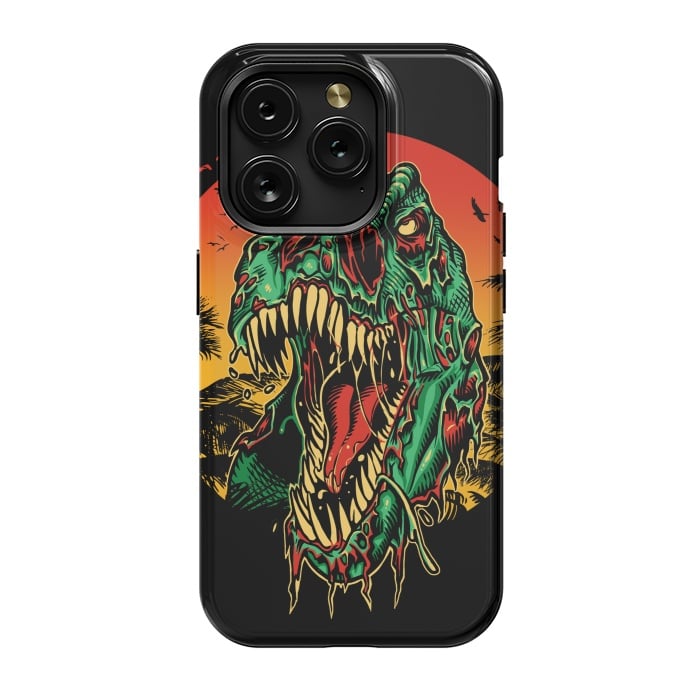 iPhone 15 Pro StrongFit Zombie T-Rex by Branko Ricov