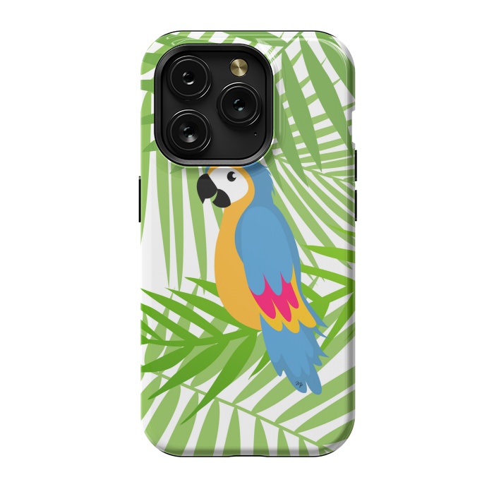 iPhone 15 Pro StrongFit Cute colourful parrot by Martina