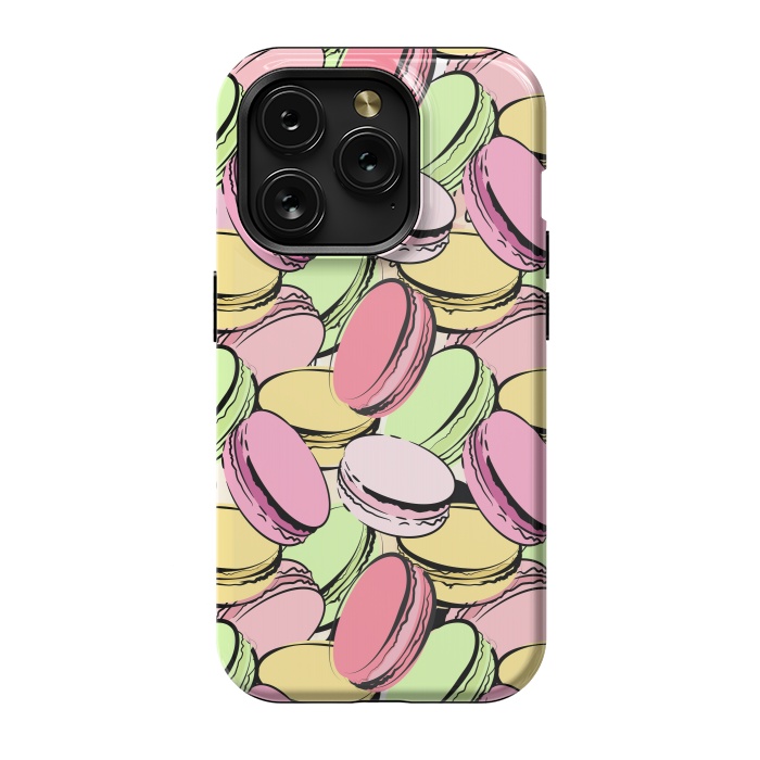 iPhone 15 Pro StrongFit Sweet Macarons by Martina