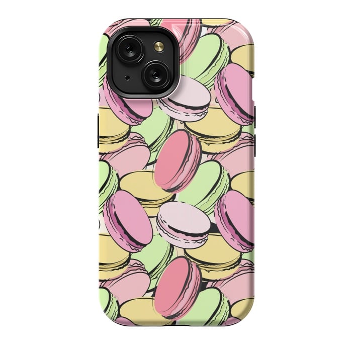 iPhone 15 StrongFit Sweet Macarons by Martina