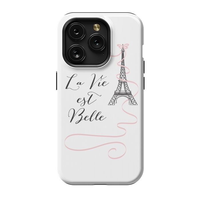 iPhone 15 Pro StrongFit Eiffel Tower Quote by Martina