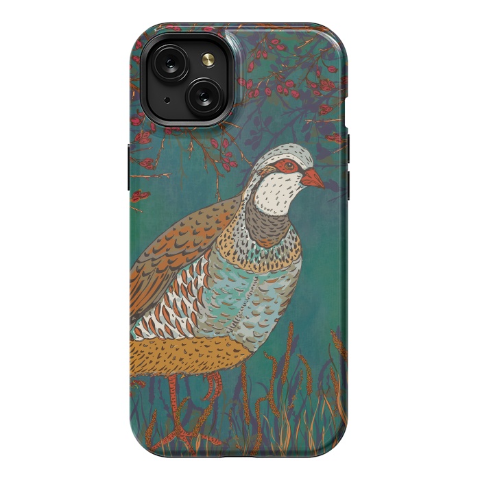 iPhone 15 Plus StrongFit Partridge by Lotti Brown
