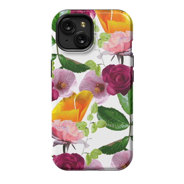 iPhone 15 StrongFit Kiddy Florals by Zala Farah