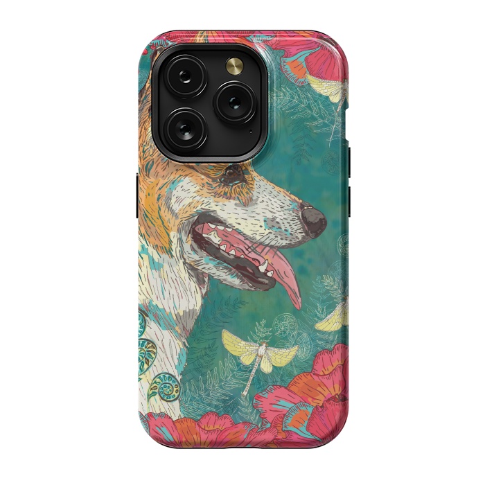 iPhone 15 Pro StrongFit Corgi and Fairies by Lotti Brown