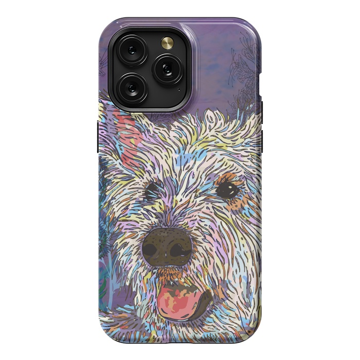 iPhone 15 Pro Max StrongFit West Highland Terrier (Westie) by Lotti Brown