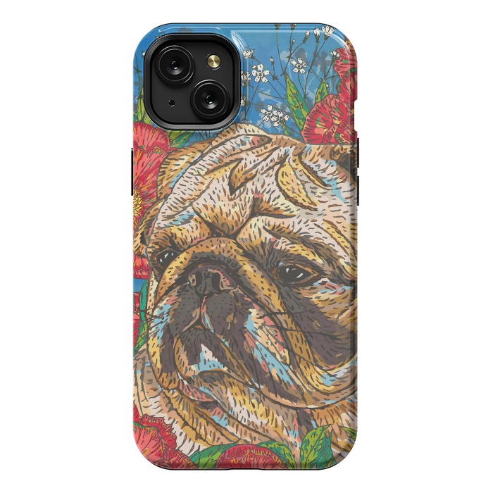 iPhone 15 Plus StrongFit Pug by Lotti Brown