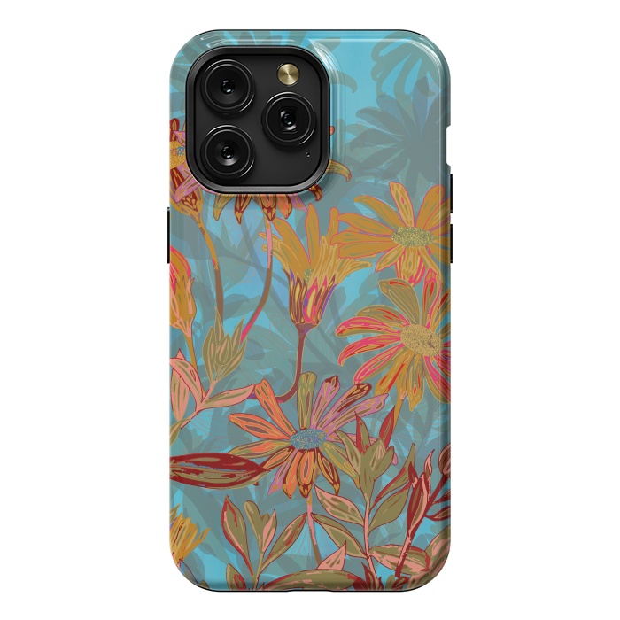 iPhone 15 Pro Max StrongFit Fantasy Fall Flowers by Lotti Brown