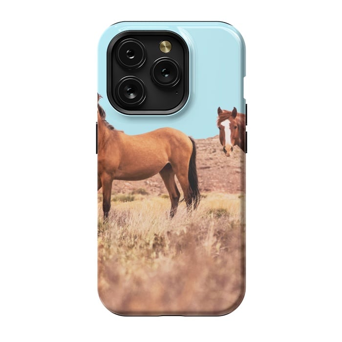 iPhone 15 Pro StrongFit Horses by Uma Prabhakar Gokhale