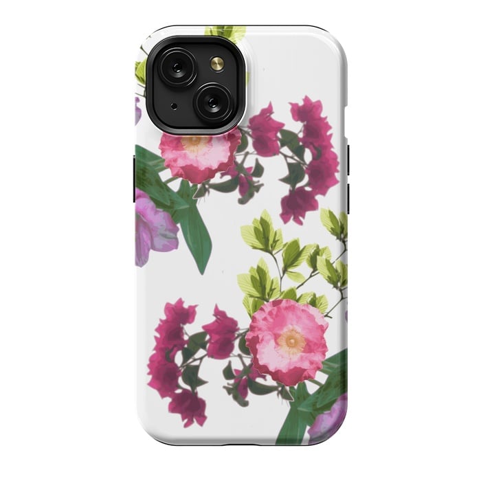 iPhone 15 StrongFit Colorful Floral Print by Zala Farah