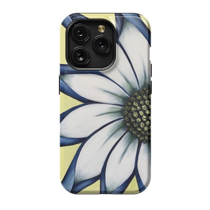iPhone 15 Pro StrongFit White African Daisy by Denise Cassidy Wood