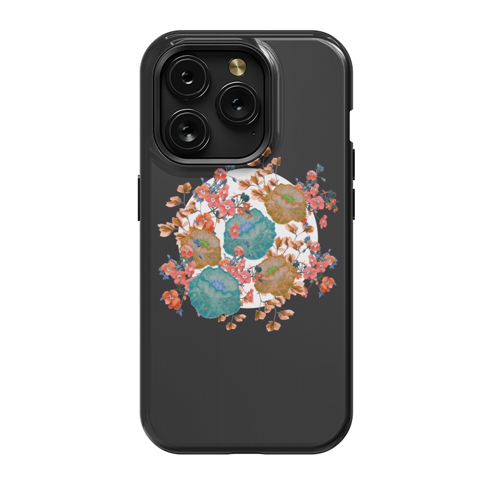 iPhone 15 Pro StrongFit Floral Stamp by Zala Farah