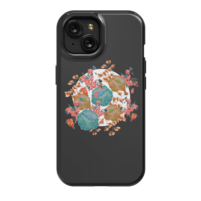 iPhone 15 StrongFit Floral Stamp by Zala Farah