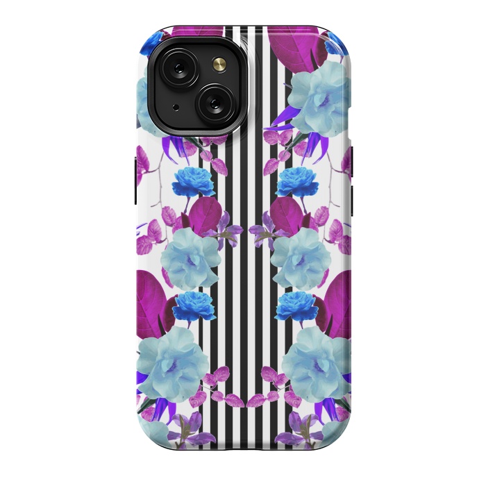 iPhone 15 StrongFit Spring Garden (Blue-Purple) by Zala Farah