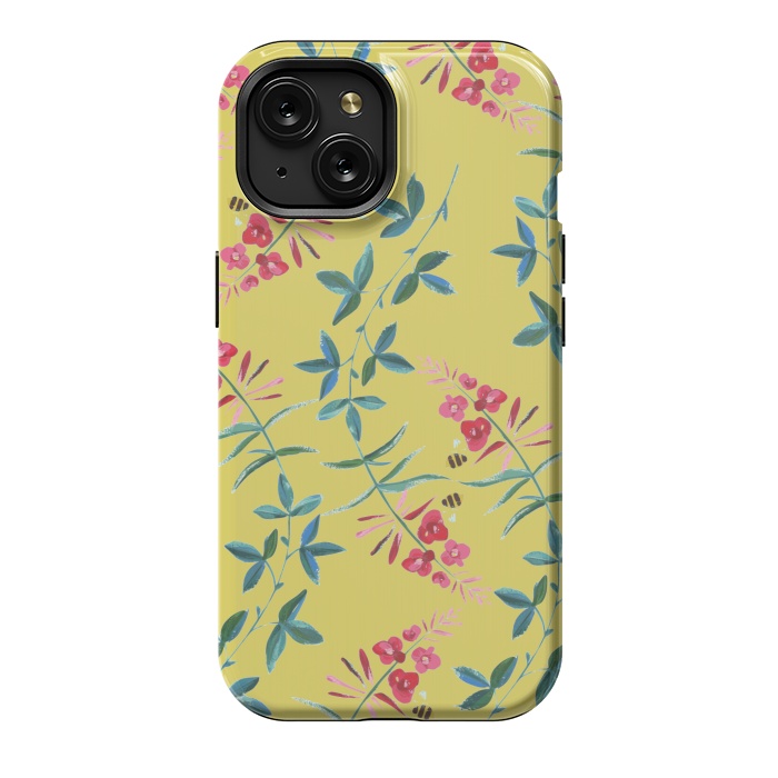 iPhone 15 StrongFit Floral Vines by Zala Farah