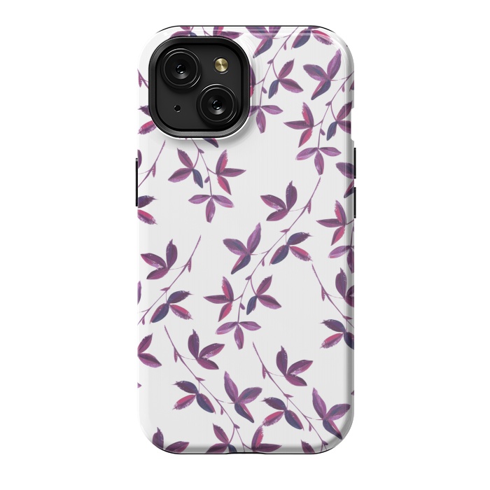 iPhone 15 StrongFit Purple Vines by Zala Farah