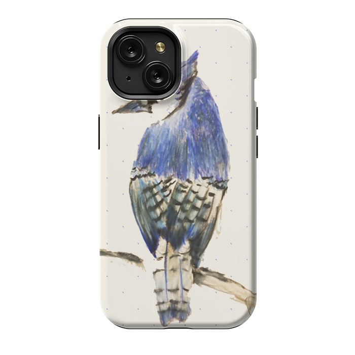 iPhone 15 StrongFit Bluebird of Happiness by Bettie * Blue