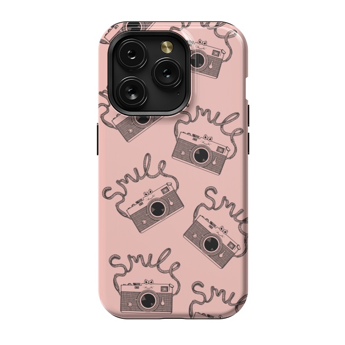 iPhone 15 Pro StrongFit Smile pattern rose by Coffee Man