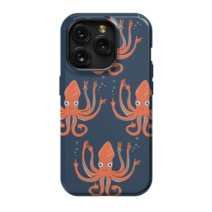 iPhone 15 Pro StrongFit Signals Octopus  by Coffee Man